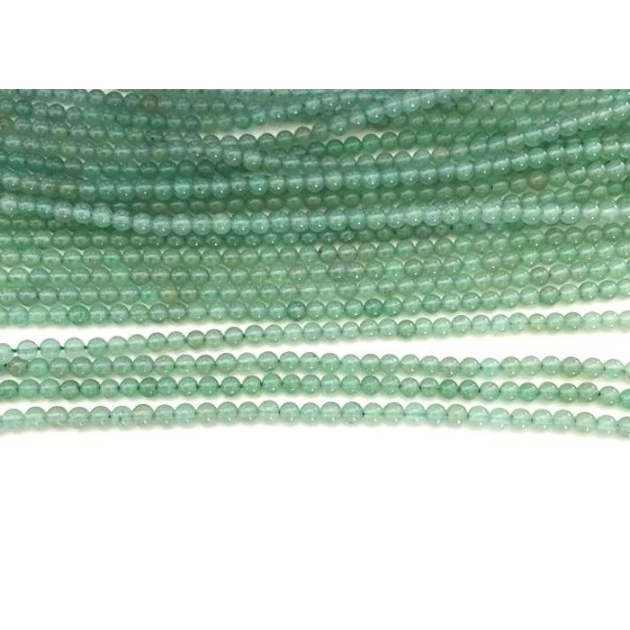 Grøn aventurin 3 mm 1/1 streng